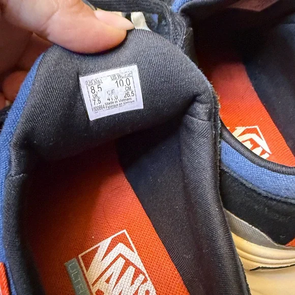 Vans UltraRange Blue and Black Shoes - Picture 3 of 5